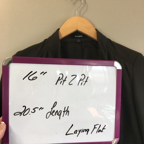 Express Military High Collar Jacket Size 2 EUC - Picture 7 of 7